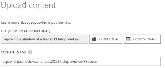 upload a single format